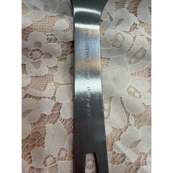 Amco Rust Proof Stainless Short Spatula Black Heat Resistant Nylon USA 11031 Com - Picture 15 of 16